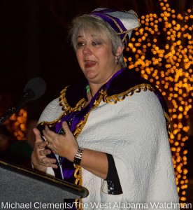 Kelley Tarpley was named Saint Nicholas for Christmas on the River 2012.