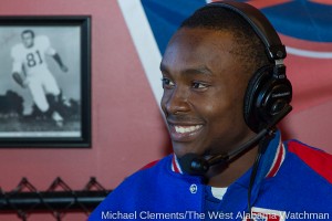 Anthony Robinson during an ESPN 104.9 National Signing Day radio show at Batter Up in February.
