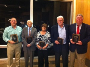 Award winners at Monday's Chamber of Commerce Celebration included Dondi Rohr representing Vowell's, Austin Caldwell, Deana Pritchett, Ben Sherrod and Chuck Smith.
