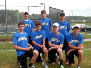 The Demopolis High School boys tennis team includes Brent Largely, Will Webb, Carson Parten, Chance Martin, Garrett Miller, Kyle Woodruff and Logan Boone.