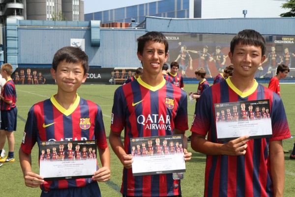 Demopolis students Zachary Chu, Oscar Valdivia and Jeremy Chu participated in a FC Barcelona soccer camp in Barcelona, Spain July 8-19.