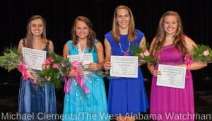 (L-R) Rachele England, Emily Thompson, Riley King and Baleigh Grace.
