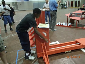 James Jones expects the building of school's robot to be the most challenging part of the competition.