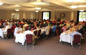 Nearly 200 UWA faculty and staff members gathered at Bell Conference Center for a luncheon to celebrate the kickoff of the University's annual Higher Education Partnership membership drive.