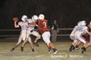 (Photo courtesy Raycelia McIntyre)  Cason Cook overpowers a Pickens blocker.