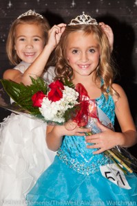 Meredith Patrenos was crowned 2013 Little Miss Christmas on the River by Taylor Quinney, 2012's Little Miss Christmas on the River.