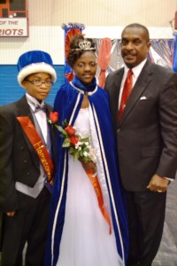 George P. Austin Homecoming King and Queen Donta Raby and Tyreesa Anthony.