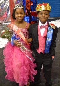 Third through fifth grade Mr. and Miss Linden Elementary School Markel Sewell and Jadah Carter.
