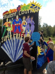 The Student Council won the club float competition.