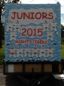 The DHS Junior Class honored its Class of 2015 football players and incorporated Tiger-themed superheroes.