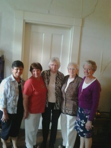 Billie Boggs, Gail Rankin, Florence Mooring, Jean Smith, and Joyce Yeager