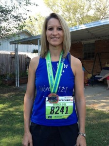 Monica Cox ran in a half marathon in Montgomery Oct. 12. She completed the race in two hours, two minutes and 46 seconds. Cox ran the race in memory of Cody Webb, a Demopolis High School student who lost his life as the result of a car accident in May of this year. A scholarship fund has been set up in Webb's name at Trustmark National Bank. Donations can be made to that fund by calling 334-654-1201. 