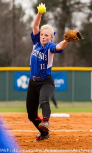 Hanna Malone worked five innings of shutout ball Tuesday.