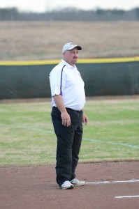 (Photo by Johnny Autery)  Pat Thompson, who is currently coaching Sweet Water High School softball, was named the new Sweet Water football coach Thursday.