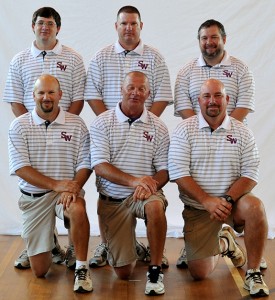 Pat Thompson (bottom right) is the new head coach of Sweet Water football. He replaces Stacy Luker (bottom middle) who retired in January.