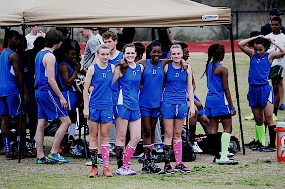 Demopolis won the girls 4x800 relay event Tuesday. The team consists of Gracie Boykin, Mary-Michael Bradley, Chelsea Jackson and Audrey Boykin.