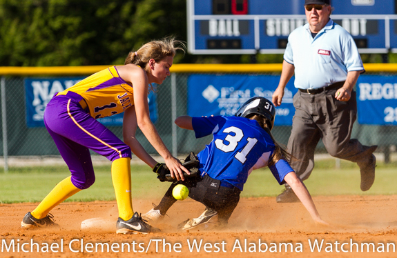 Abbey Latham slides in safely to second base Thursday. 