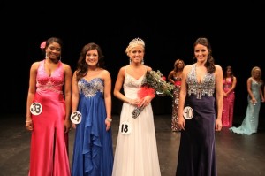 Miss Paragon 2014 Ciara McIntyre with top three finalists: Virginia Latimore of Foley, Cynthia Smith of Bay Minette, and Victoria Washburn of Demopolis.