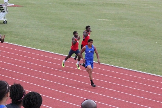 Demetrius Kemp competed in the 100-meter, 200-meter, long jump and 4x400-meter relay.