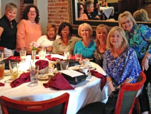 Demopolis High School Counselor Debbie Nichols, seated at far right, enjoyed a retirement celebration with friends from Demopolis City Schools recently. Nichols served a total of 27 years at Demopolis Middle School, Westside Elementary and Demopolis High.