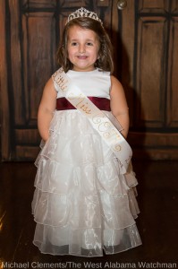 Martha Rhae Busby was crowned Little Miss Christmas on the River 2014.
