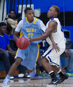 Davontae May goes for a steal against Selma.