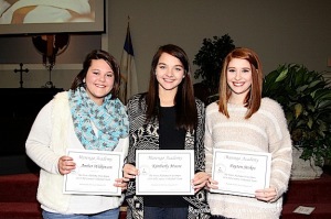 Making “The West Alabama Watchman All-County Team” for volleyball are Amber Wilkinson, Kimberly Moore, Payton Stokes.  
