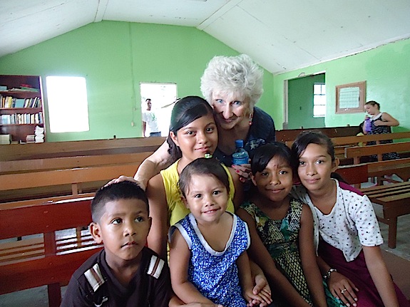 Catherine Sumerlin worked with young children from Belize in a summer Bible School. 