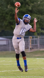 Jamarcus Ezell fires a pass against Thomasville.
