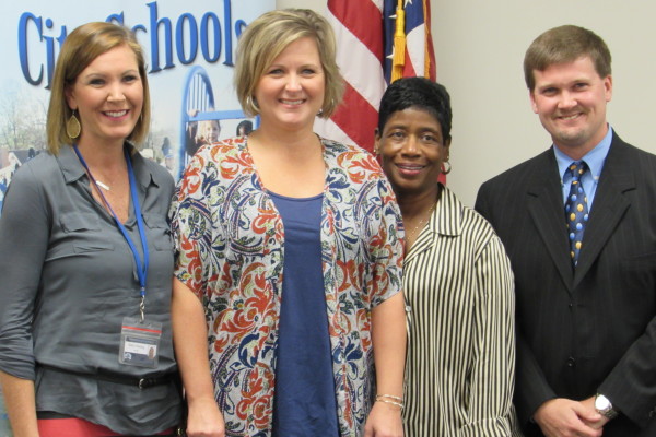 Westside Elementary School Nurse Terri Cameron was one of two Employee of the Month honorees.