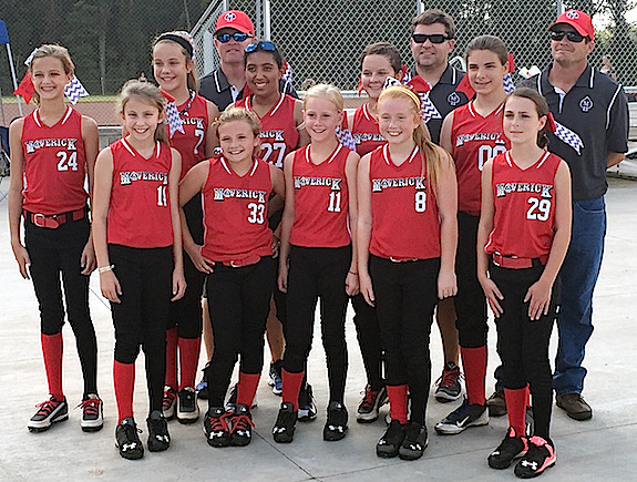 Pictured above are (back row) Caroline Larkin, Mary Creigh Smith, Stevani Foster, Wessie Jacobs and Emily Lovette. Front row are Lizzie Cannon, Haylee Rowley, Weezie Hughes, Tayler Pipkins and Madison Ford. Coaches are Russell Pipkins, Jason Cannon and Cobey Rowley. 