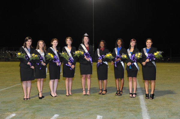 Jordan Norris was crowned Sweet Water High School Homecoming Queen on Sept. 25. Show with her court, from left, Anna Grace Norris, freshman maid; Taylor Huggins,  junior maid; Lara Little, junior maid; Savannah Thurston, senior maid; Jordan Norris, queen; Jasmine Rodgers, senior maid; Jakeira Washington,  sophomore maid; Debra Fowler, sophomore maid; Olivia Blakeney, freshman maid. (Contributed Photo)