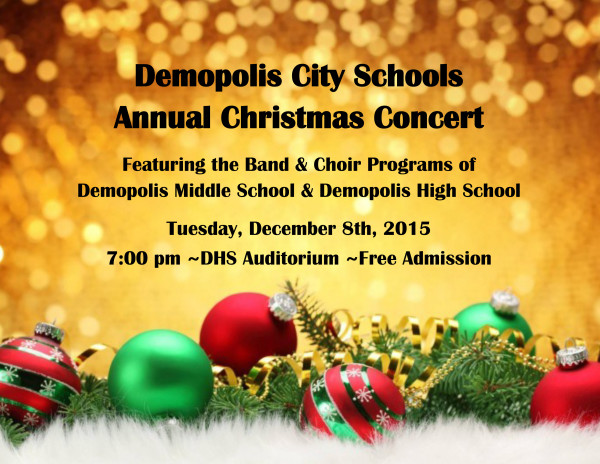 2015 DCS Band and Choir Concert Flyer