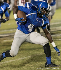 A.J. Jackson makes a cut during the 2015 season. Demopolis is set to play two Class 7A foes in the 2016 season.