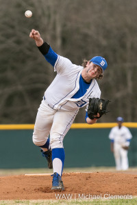 Luke Yelverton pitched four shutout innings for the win over Clarke County Saturday.