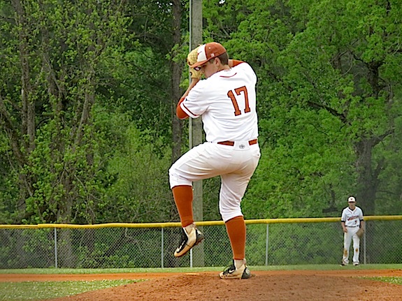 David Dunn pitched six shutout innings for the 6-0 win over Macon-East in game two Thursday.