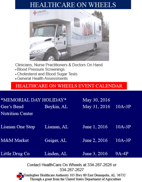 HealthCare on Wheels Event Calendar Flyer p2