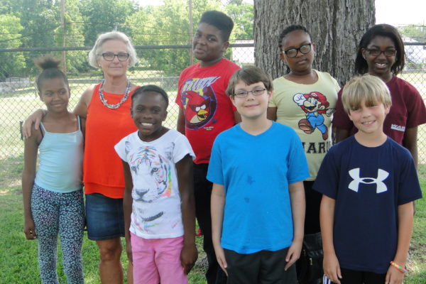 Fifth and Sixth Graders: Back Row (left to right): Tionna Wilson, Beth Niehoff, teacher, Dexter Boston, Amaya Burrell, Waleah Worthy;  Front Row: Thaliyah Atkins, Jonathan Cannon, Brayden Bules. (Contributed Photo)