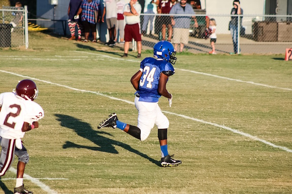 Brandon Franklin rushes for a touchdown.