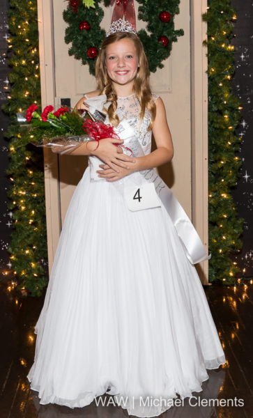 10-4-16 -- Demopolis, Ala. -- Anne Marie Lawler was crowned Young Miss Christmas on the River 2016 tonight at the Demopolis Civic Center.