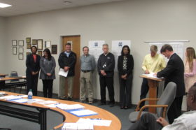 Several teachers were recognized by the board during Monday's meeting. (WAW | Jan McDonald)